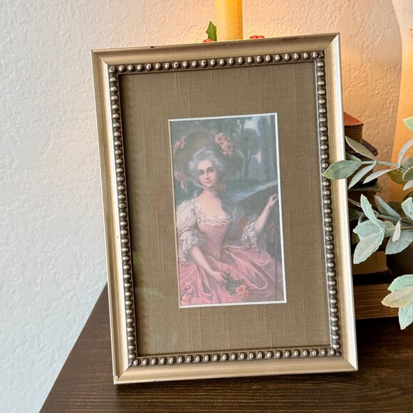 Vintage Framed Picture of Pretty Lady - Picture 10 of 11
